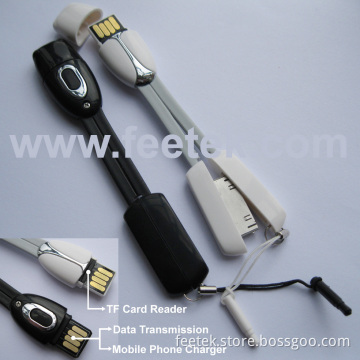 TF Card Reader with USB Charger for iPhone